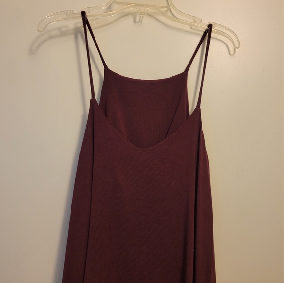 Fighting Eel Burgundy Spaghetti Strap Top - Picture 3 of 3